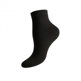 3 Ζευγάρια Μαύρες Κάλτσες Com-Zone Ημίκοντες με Πετσέτα και Πικέ Λάστιχο - Αθλητικές στο  bscollection