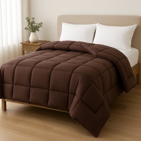 bs collection Πάπλωμα Microfiber 270gr Καφέ 160X240 - Παπλώματα στο  bscollection