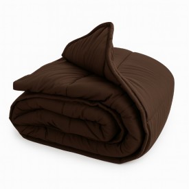 bs collection Πάπλωμα Microfiber 270gr Καφέ 200X240 - Παπλώματα στο  bscollection