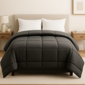 bs collection Πάπλωμα Microfiber 270gr Γκρι Σκούρο 220X240 - Παπλώματα στο  bscollection