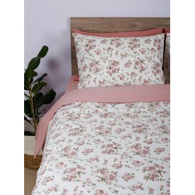Παπλωματοθήκη Cotton Feelings 929 Pink Διπλή (200x250) Sunshinehome - Παπλωματοθήκες στο  bscollection