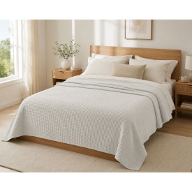 Κουβέρτα Πικέ LeBlanc Reactive Sanforized Cotton 100% Μονή 160x240 White - Κουβέρτες στο  bscollection