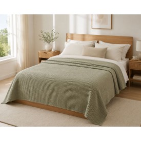 Κουβέρτα Πικέ LeBlanc Reactive Sanforized Cotton 100% Υπέρδιπλη 230x250 Grey - Κουβέρτες στο  bscollection