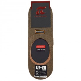 ART : 786 ΠΟΥΡΝΑΡΑ - Βαμβακερό Καλτσάκι Μεγάλης Αντοχής Χωρίς Ραφές Σοκολά Λαδί - Κάλτσες στο  bscollection