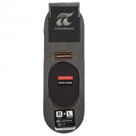 ART : 786 ΠΟΥΡΝΑΡΑ - Βαμβακερό Καλτσάκι Μεγάλης Αντοχής Χωρίς Ραφές Γκρί - Κάλτσες στο  bscollection