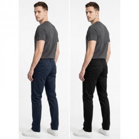 Ανδρικό Stretch Twill Chino Παντελόνι Stef – 98% Βαμβάκι 2% Ελαστάν | Premium Ποιότητα | Μπλε - Παντελόνια Chino στο  bscollection