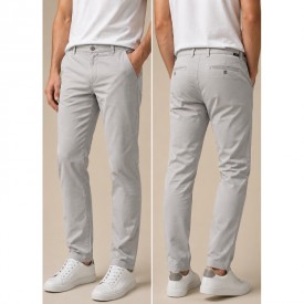 Ανδρικό Stretch Twill Chino Παντελόνι Stef – 98% Βαμβάκι 2% Ελαστάν | Premium Ποιότητα | Γκρι Ανοιχτό - Παντελόνια Chino στο  bscollection