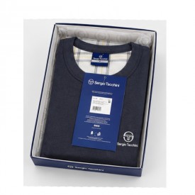 Ανδρική Καλοκαιρινή Πιτζάμα Sergio Tacchini Μπλε 100% Βαμβάκι με Καρό Σορτς - Πυτζάμες στο  bscollection