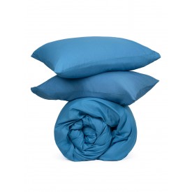 Παπλωματοθήκη Cotton Feelings 104 Blue Διπλή (200x250) Sunshinehome - Παπλωματοθήκες στο  bscollection