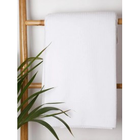 Κουβέρτα πικέ cotton White Μονή (165x265) Μονή (165x265) Sunshinehome - Κουβέρτες στο  bscollection