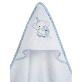 Κάπα κεντητή Elephant Blue 75x75 Sunshinehome - Κάπες - Πόντσο στο  bscollection