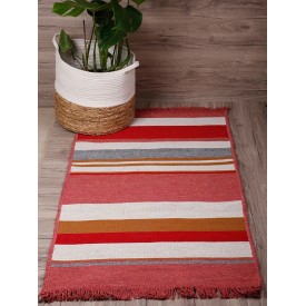 Πατάκι υφαντό Peny Red 70x120 70x120 Sunshinehome - Πατάκια στο  bscollection