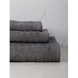 Πετσέτα Χίμπουρι 9 Grey Χεριών (30x50) Χεριών (30x50) Sunshinehome - Πετσέτες στο  bscollection