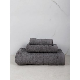 Πετσέτα Χίμπουρι 9 Grey Μπάνιου (70x140) Μπάνιου (70x140) Sunshinehome - Πετσέτες στο  bscollection
