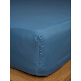 Κατωσέντονο Cotton Feelings με λάστιχο 104 Blue Μονό (100x200+30) Sunshinehome - Σεντόνια στο  bscollection