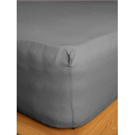 Κατωσέντονο Cotton Feelings με λάστιχο 107 Dark Grey Μονό (100x200+30) Μονό (100x200+30) Sunshinehome - Σεντόνια στο  bscollection