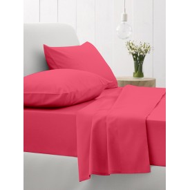Σεντόνι Cotton Feelings φλατ 112 Fuchsia Υπέρδιπλο (235x270) Sunshinehome - Σεντόνια στο  bscollection