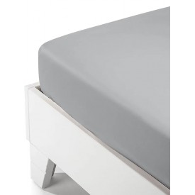 Κατωσέντονο Satin με λάστιχο Light Grey Διπλό (160x200+40) Διπλό (160x200+40) Sunshinehome - Σεντόνια στο  bscollection