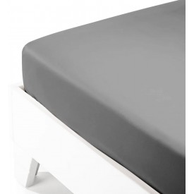 Κατωσέντονο Satin με λάστιχο Dark Grey Υπέρδιπλο (180x200+40) Υπέρδιπλο (180x200+40) Sunshinehome - Σεντόνια στο  bscollection