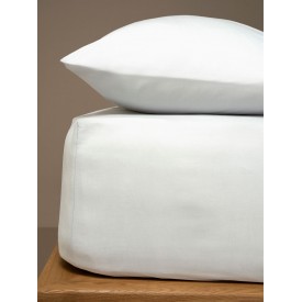 Κατωσέντονο Menta με λάστιχο 1 White Μονό (100x200+25) Sunshinehome - Σεντόνια στο  bscollection