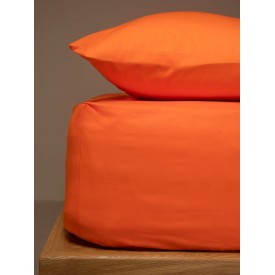 Κατωσέντονο Menta με λάστιχο 7 Orange Διπλό (160x200+25) Sunshinehome - Σεντόνια στο  bscollection