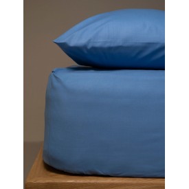 Κατωσέντονο Menta με λάστιχο 17 Blue Υπέρδιπλο (180x200+25) Sunshinehome - Σεντόνια στο  bscollection
