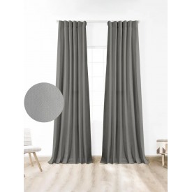 Κουρτίνα μπλακάουτ Foresta Grey 145x280 145×280 Sunshinehome - Κουρτίνες στο  bscollection