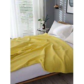 Κουβέρτα πικέ Eliot Yellow Υπέρδιπλη (220×240) Sunshinehome - Κουβέρτες στο  bscollection