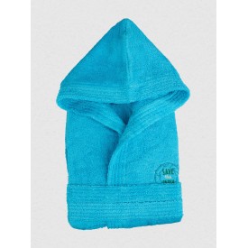 Μπουρνούζι Παιδικό Eco Turquoise Ηλικία 4-6 Sunshinehome - Μπουρνούζια στο  bscollection