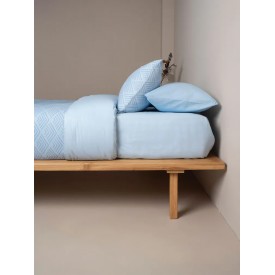 Σετ Σεντόνια Cotton Feelings 2048 Blue Διπλό με λάστιχο (150x205+30) Διπλό με λάστιχο (150x205+30) Sunshinehome - Σεντόνια στο  bscollection