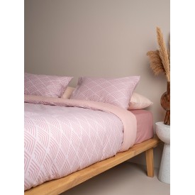 Σετ Σεντόνια Cotton Feelings 2048 Powder Υπέρδιπλο με λάστιχο (170x205+30) Sunshinehome - Σεντόνια στο  bscollection