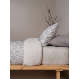 Σετ Σεντόνια Cotton Feelings 2048 Grey Διπλό (200x270) Sunshinehome - Σεντόνια στο  bscollection