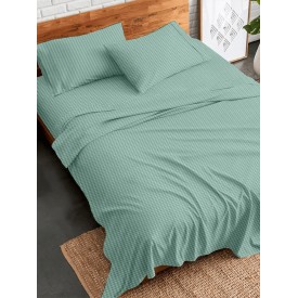 Σετ Σεντόνια Flannel 2064 Aqua Διπλό με λάστιχο (150x205+30) Διπλό με λάστιχο (150x205+30) Sunshinehome - Σεντόνια στο  bscollection