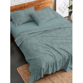 Σετ Σεντόνια Flannel 928 Aqua Μονό (160x260) Μονό (160x260) Sunshinehome - Σεντόνια στο  bscollection
