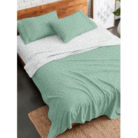 Σετ Σεντόνια Flannel 2052 Aqua Υπέρδιπλο με λάστιχο (170x205+30) Sunshinehome - Σεντόνια στο  bscollection