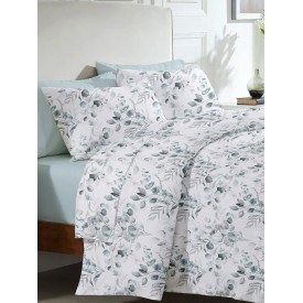 Σετ Σεντόνια Menta Εμπριμέ 560 Grey Υπέρδιπλο (235x250) Υπέρδιπλο (235x250) Sunshinehome - Σεντόνια στο  bscollection