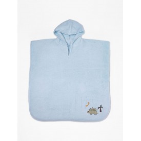 Fluffy Κεντητό Πόντσο Light Blue one size Sunshinehome - Κάπες - Πόντσο στο  bscollection
