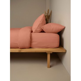 Σεντόνι Cotton Feelings φλατ 117 Peach Υπέρδιπλο (235x270) Sunshinehome - Σεντόνια στο  bscollection