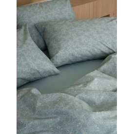 Σετ Σεντόνια Cotton Feelings 928 Aqua Διπλό με λάστιχο (150x205+30) Sunshinehome - Σεντόνια στο  bscollection