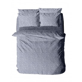 Σετ Σεντόνια Menta Εμπριμέ 440 Grey Διπλό με λάστιχο (150x200+30) Sunshinehome - Σεντόνια στο  bscollection
