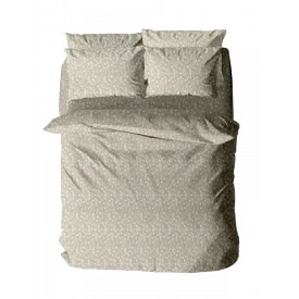 Σετ Σεντόνια Menta Εμπριμέ 420 Beige Μονό με λάστιχο (100x200+30) Μονό με λάστιχο (100x200+30) Sunshinehome - Σεντόνια στο  bscollection