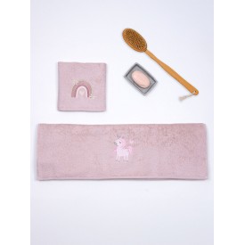 Fluffy Κεντητή Πετσέτα Powder Unicorn 2 τμχ. Sunshinehome - Πετσέτες στο  bscollection