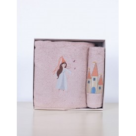 Fluffy Κεντητή Πετσέτα Powder Princess 2 τμχ. Sunshinehome - Πετσέτες στο  bscollection