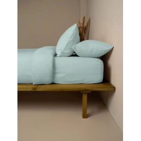 Σετ Σεντόνια Cotton Feelings 114 Light Aqua King Size (260x270) King Size (260x270) Sunshinehome - Σεντόνια στο  bscollection