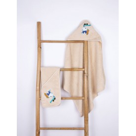 Fluffy Κεντητή Κάπα Beige Crocodile 75x75 Sunshinehome - Μπουρνούζια στο  bscollection
