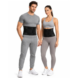Ζώνη Μέσης Ορθοπεδική Με 2 Μπανέλες Unisex Μαύρη Medium-Large - Ορθοπεδικά στο  bscollection