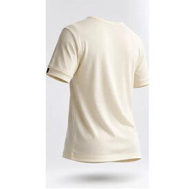 bs Ανδρική Φανέλα 100% Mercerized Merino Wool Κοντό Μανίκι Εκρού - Φανέλες στο  bscollection