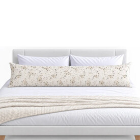 Μαξιλάρι Body Pillow 50×160cm Ultra Sonic Καπιτονέ – Γκρι/Κίτρινο Floral, Ιδανικό για Εγκυμονούσες & Πλευρικό Ύπνο, Χωρίς Μαξιλαροθήκη - Μαξιλάρια Ύπνου στο  bscollection
