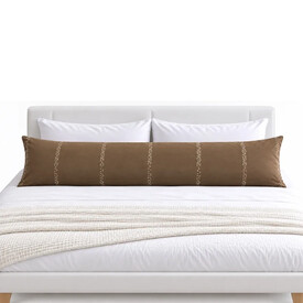 Μαξιλάρι Με Λαδί/Καφέ Μαξιλαροθήκη Body Pillow 50×160cm Ultra Sonic Καπιτονέ – Λευκό, Ιδανικό για Εγκυμονούσες & Πλευρικό Ύπνο - Μαξιλάρια Ύπνου στο  bscollection