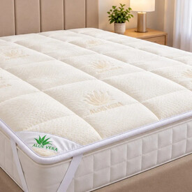 Ανώστρωμα Aloe Vera Με 4 Λάστιχα 160X200 - Ανωστρώματα στο  bscollection
